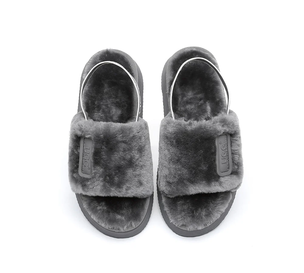 UGG Sandals Women Platform Fluffy Slides Poppin - Image 7