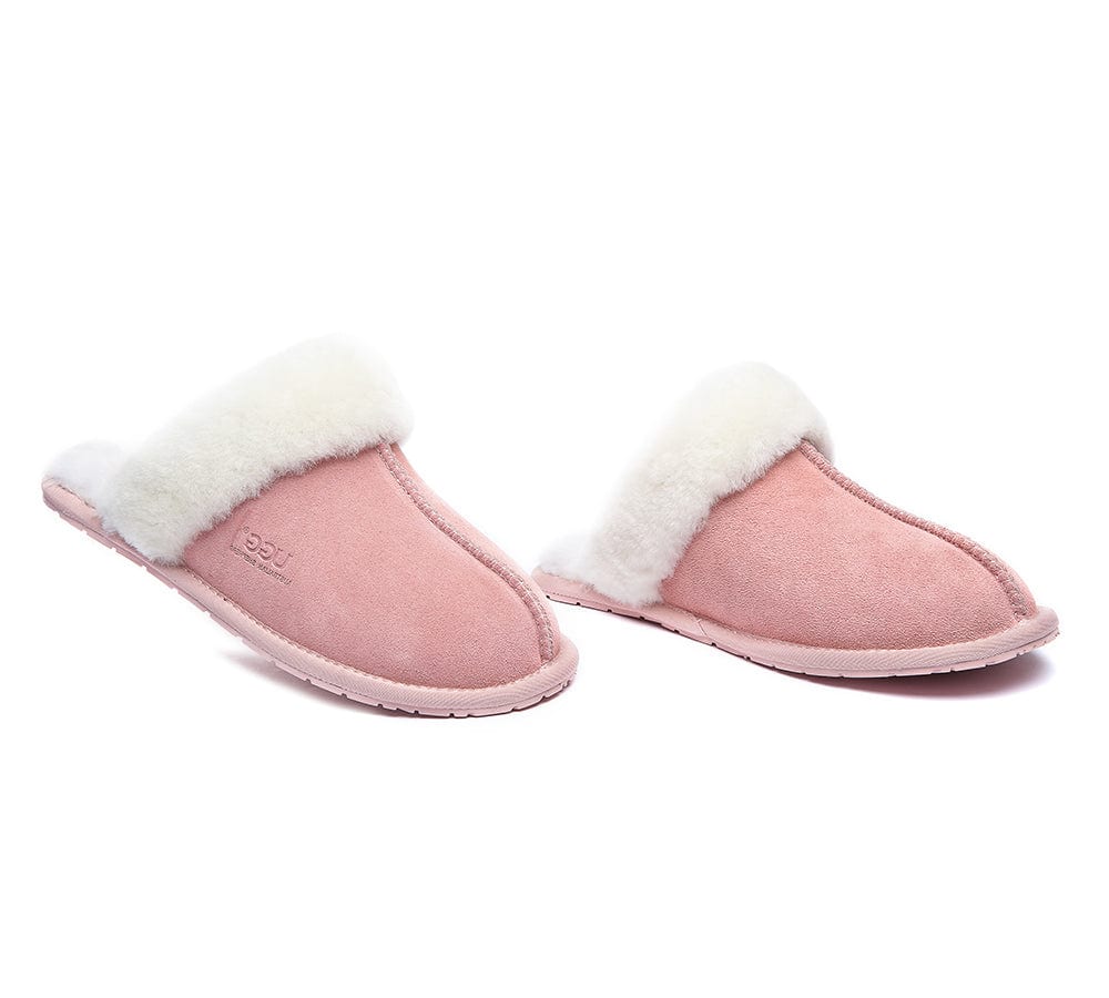 UGG Slippers Australia Sheepskin Wool Home Slippers Rosa Scuff - Image 12