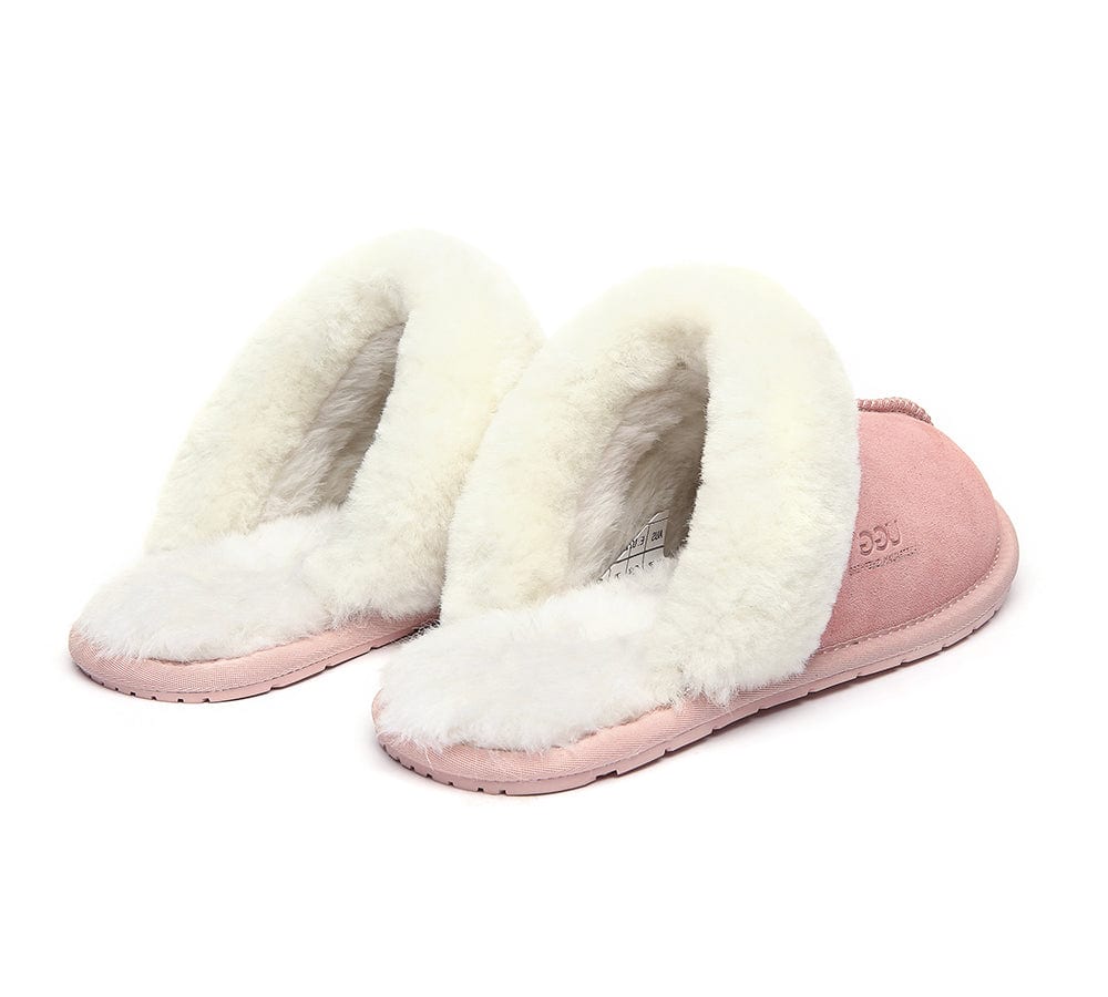 UGG Slippers Australia Sheepskin Wool Home Slippers Rosa Scuff - Image 14