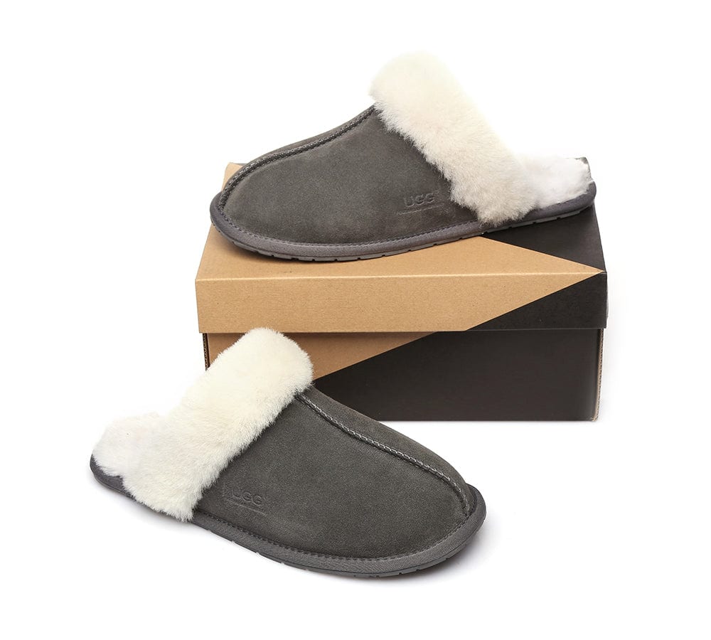 UGG Slippers Australia Sheepskin Wool Home Slippers Rosa Scuff - Image 23