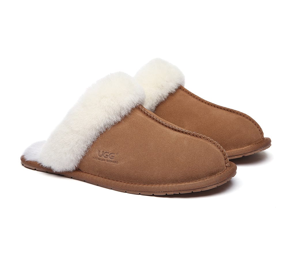 UGG Slippers Australia Sheepskin Wool Home Slippers Rosa Scuff - Image 3