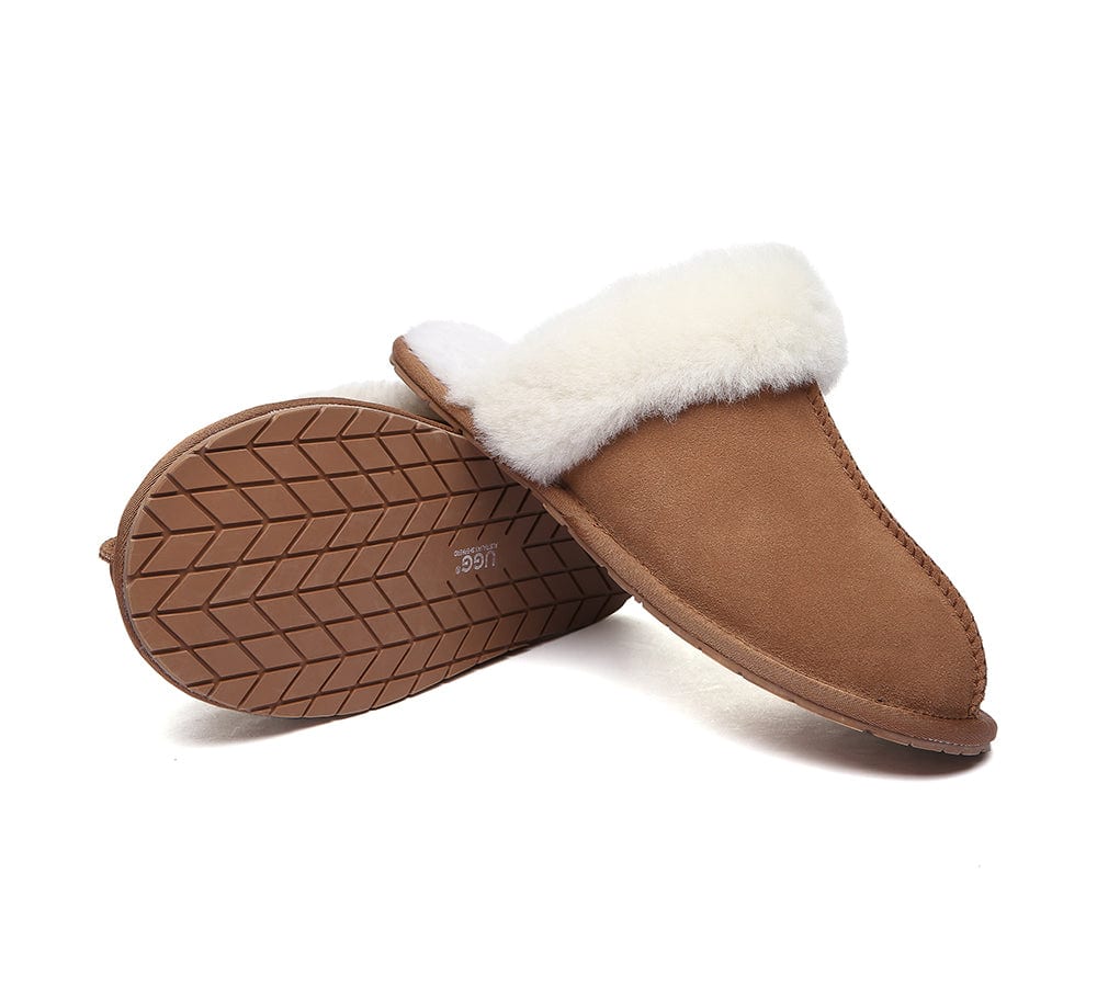 UGG Slippers Australia Sheepskin Wool Home Slippers Rosa Scuff - Image 4