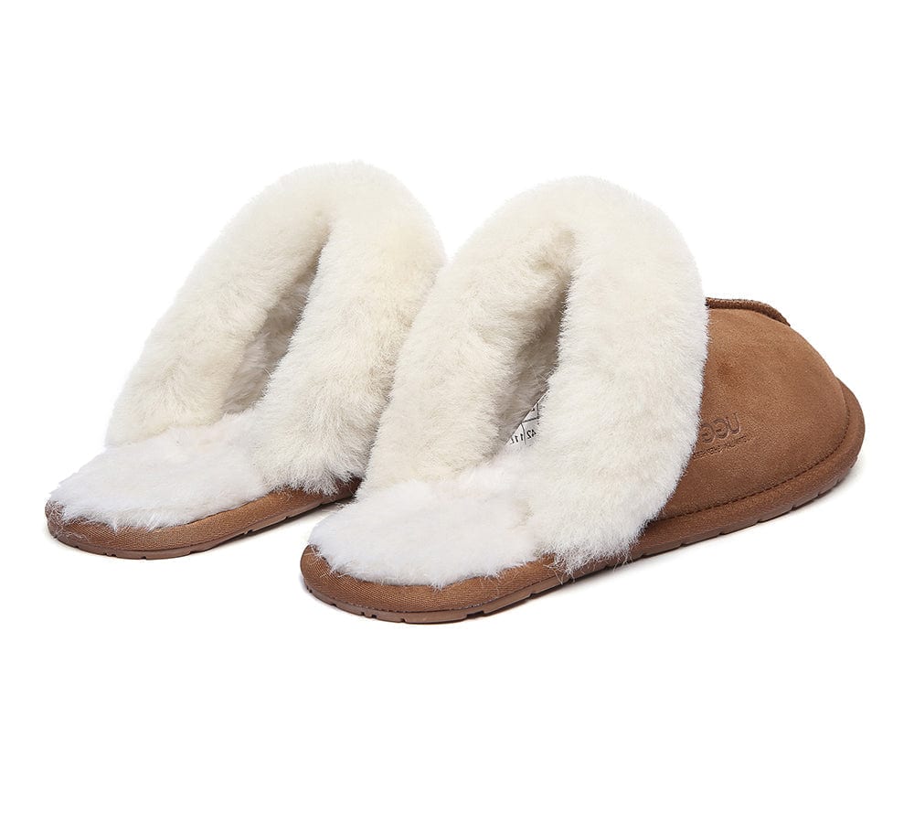 UGG Slippers Australia Sheepskin Wool Home Slippers Rosa Scuff - Image 8