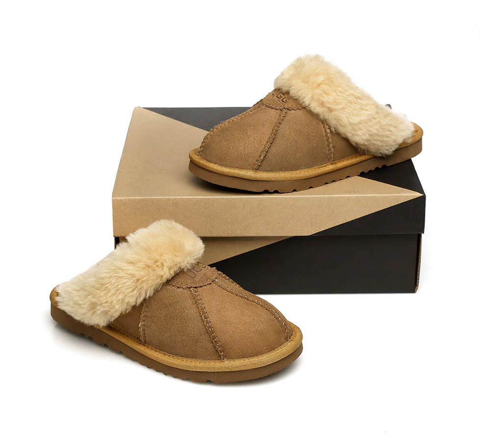 UGG Slippers Double Faced Sheepskin Wool Nonslip Slippers Robert - Image 5
