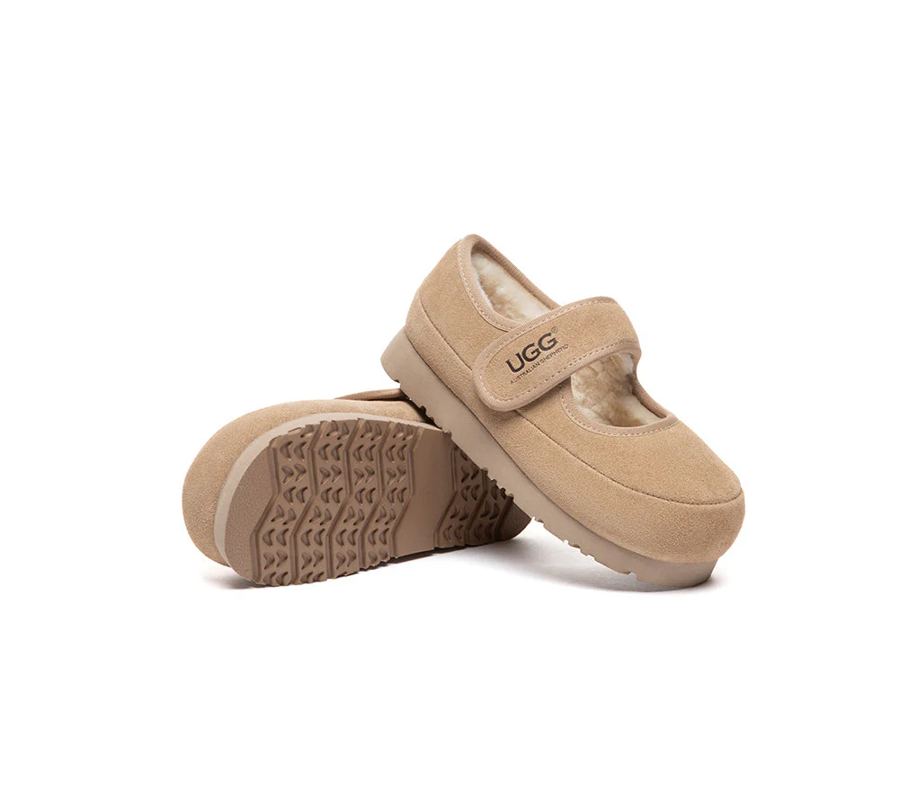 UGG Slippers Kids Adjustable Strap Mary Jane Millie - Image 9