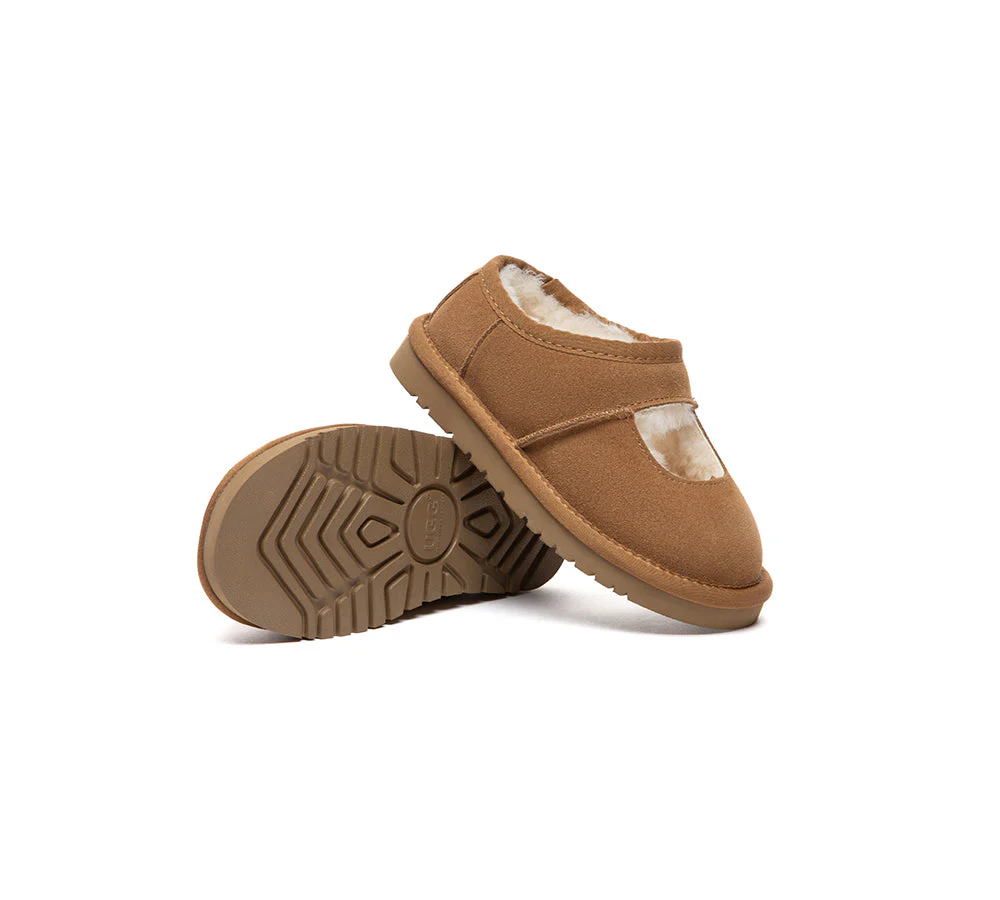 UGG Slippers Kids Sheepskin Wool Ankle Carmella - Image 3