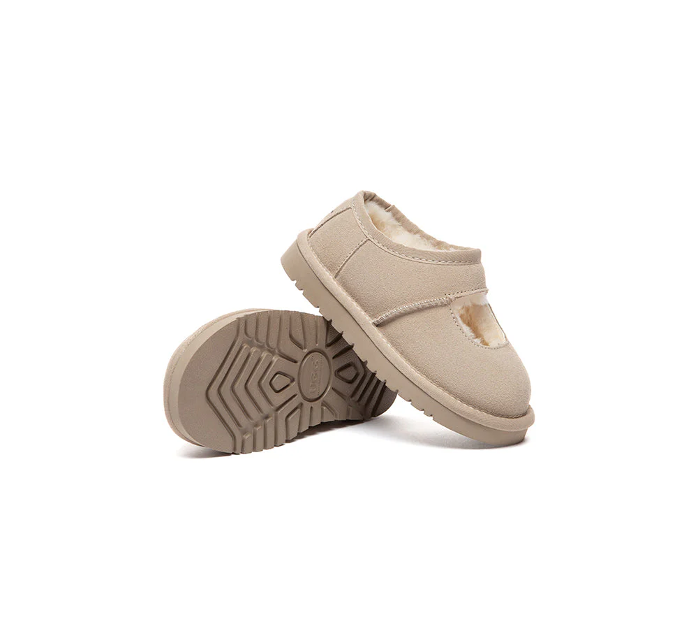 UGG Slippers Kids Sheepskin Wool Ankle Carmella - Image 9