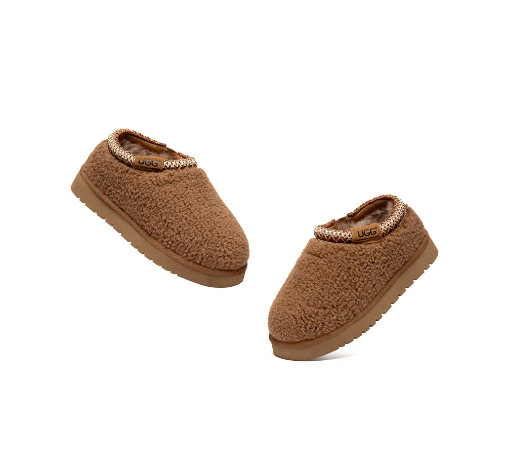 UGG Slippers Kids Sheepskin Wool Ankle Tayla - Image 4