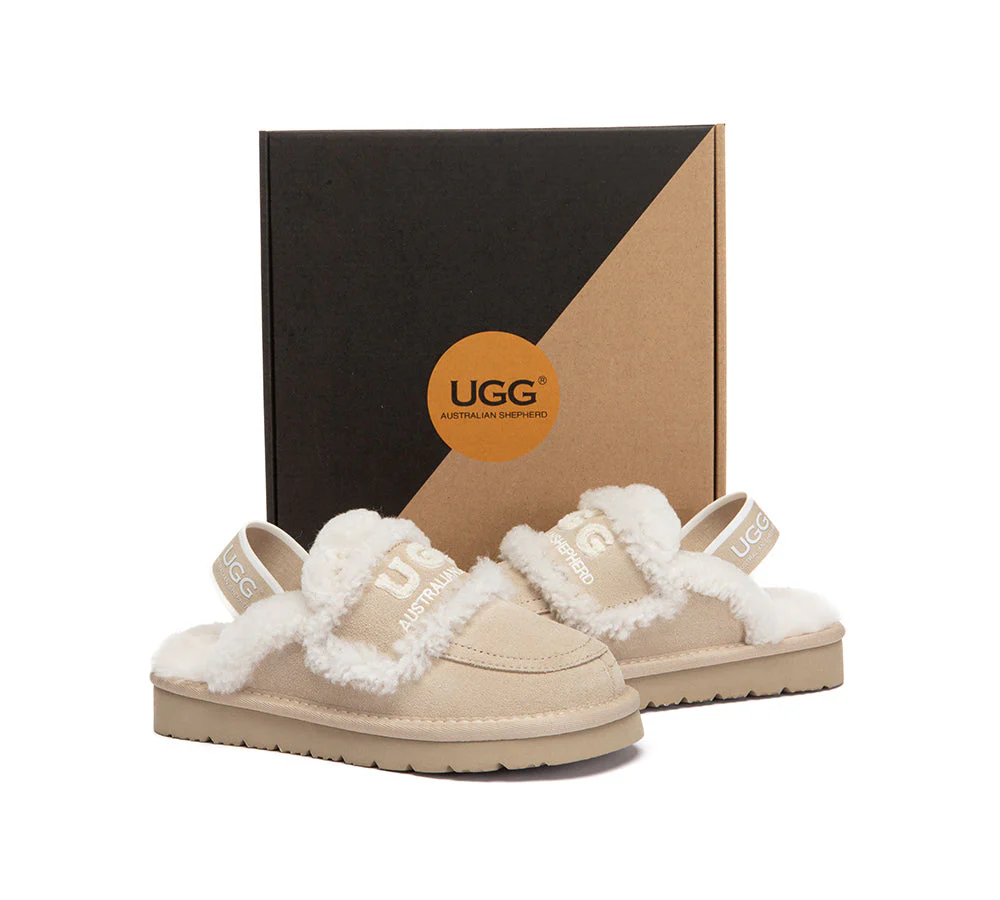 UGG Slippers Kids Sheepskin Wool Slingback Rilee - Image 10