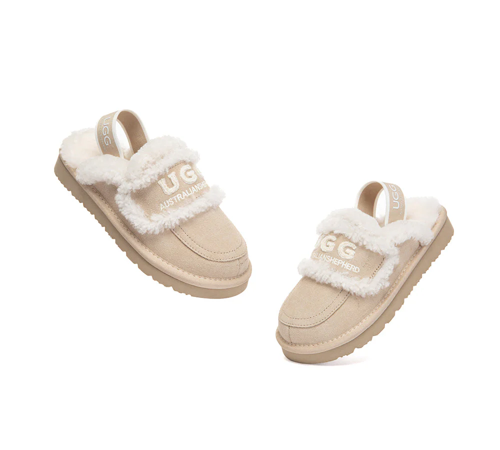 UGG Slippers Kids Sheepskin Wool Slingback Rilee - Image 11
