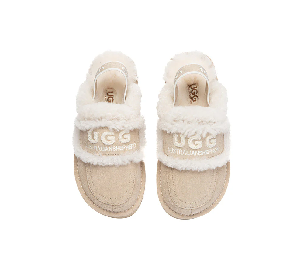 UGG Slippers Kids Sheepskin Wool Slingback Rilee - Image 12