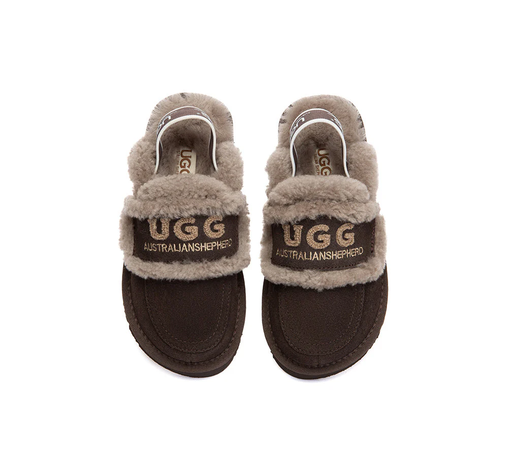 UGG Slippers Kids Sheepskin Wool Slingback Rilee - Image 18