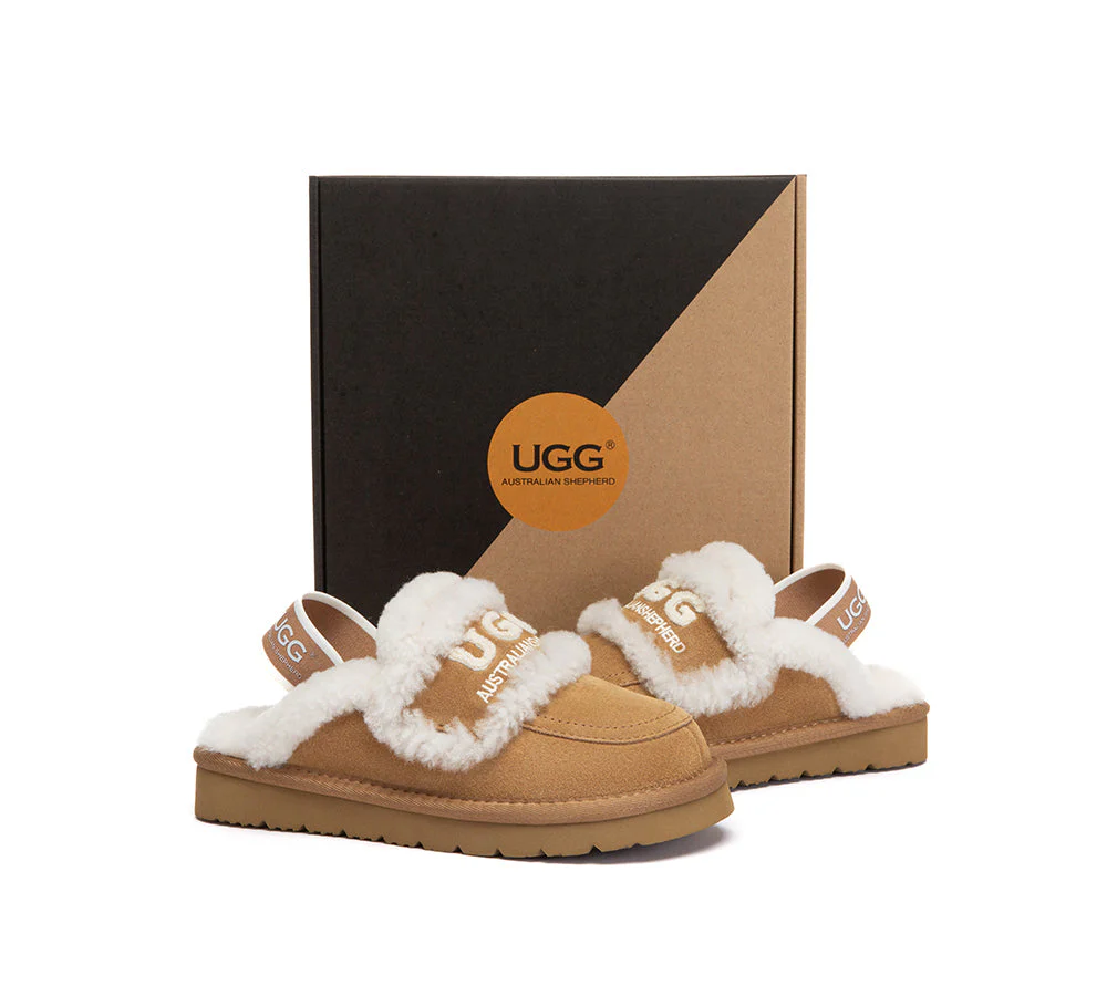 UGG Slippers Kids Sheepskin Wool Slingback Rilee - Image 4