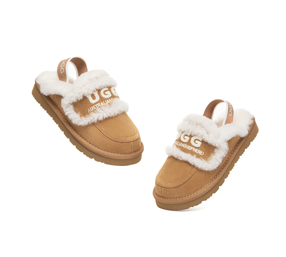 UGG Slippers Kids Sheepskin Wool Slingback Rilee - Image 5