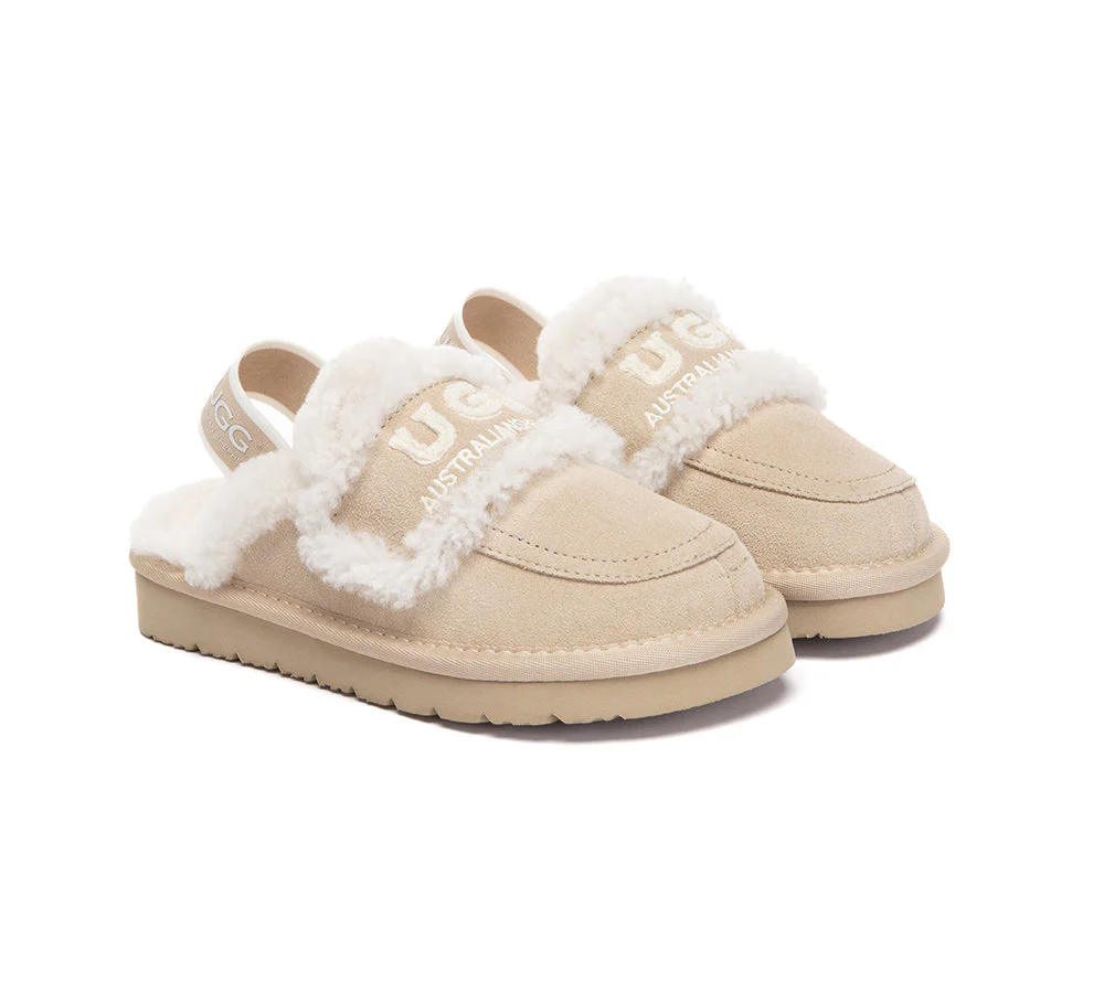 UGG Slippers Kids Sheepskin Wool Slingback Rilee - Image 8