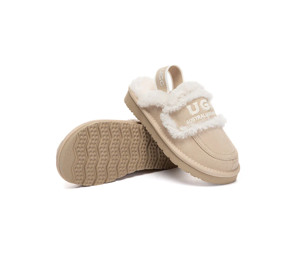 UGG Slippers Kids Sheepskin Wool Slingback Rilee - Image 9