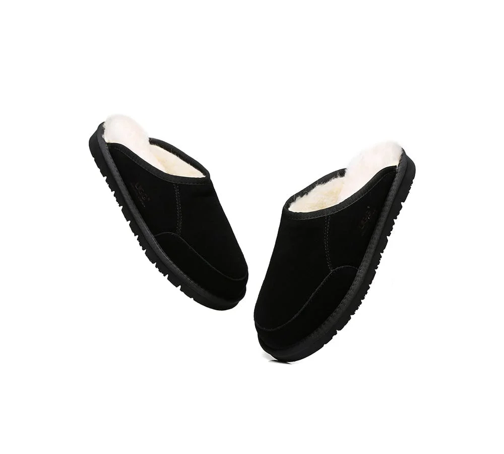 UGG Slippers Men Australian Genuine Sheepskin Wool Bred Scuffs - Image 12