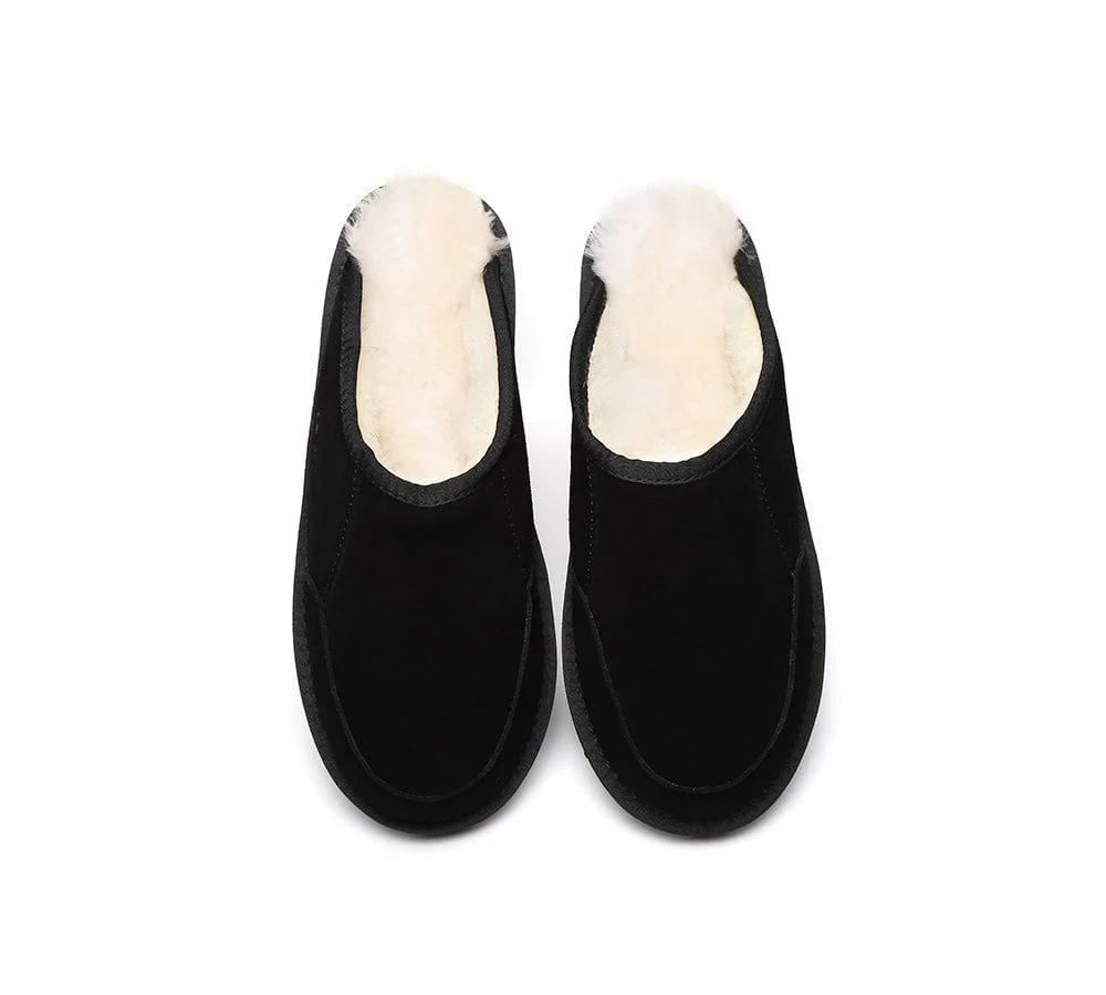 UGG Slippers Men Australian Genuine Sheepskin Wool Bred Scuffs - Image 13