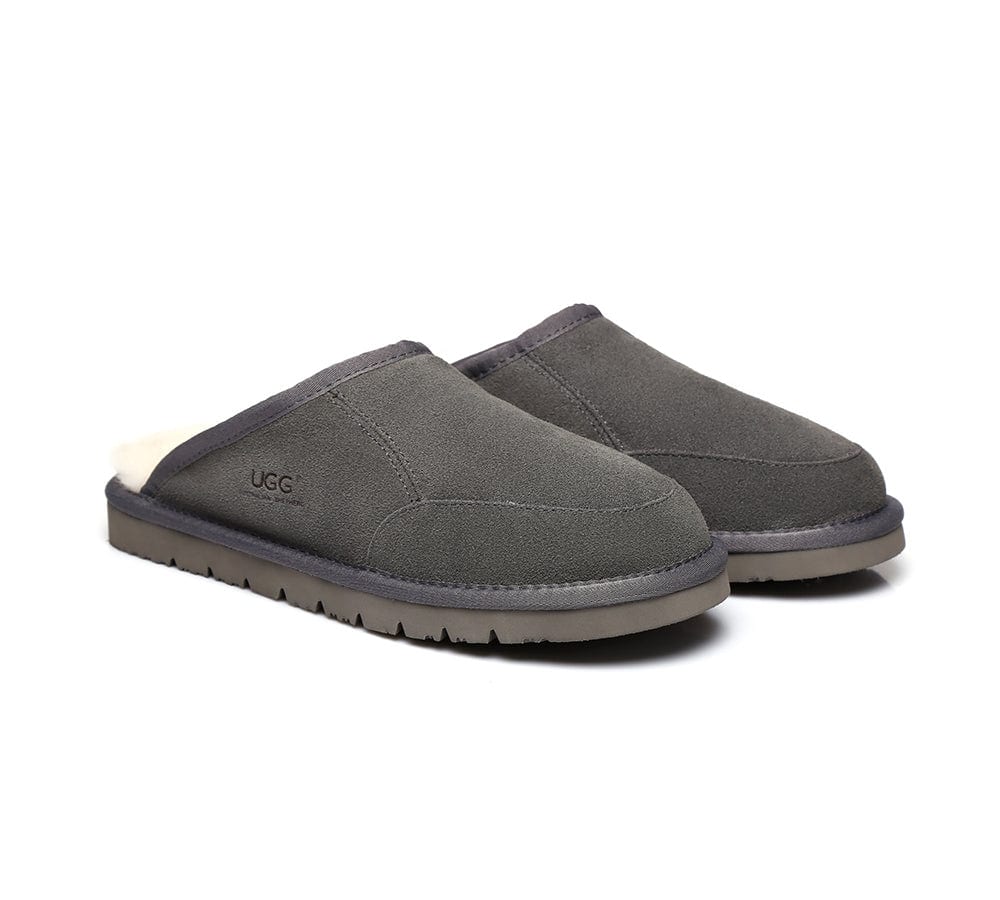 UGG Slippers Men Australian Genuine Sheepskin Wool Bred Scuffs - Image 15