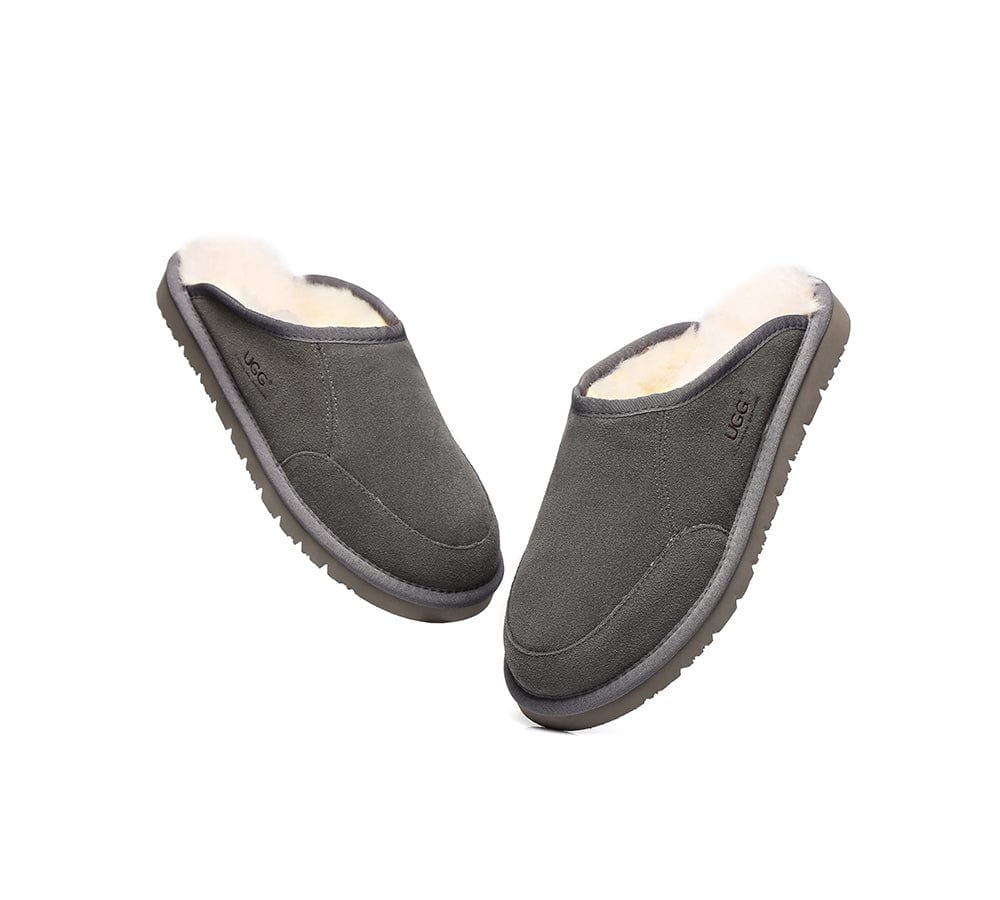 UGG Slippers Men Australian Genuine Sheepskin Wool Bred Scuffs - Image 18