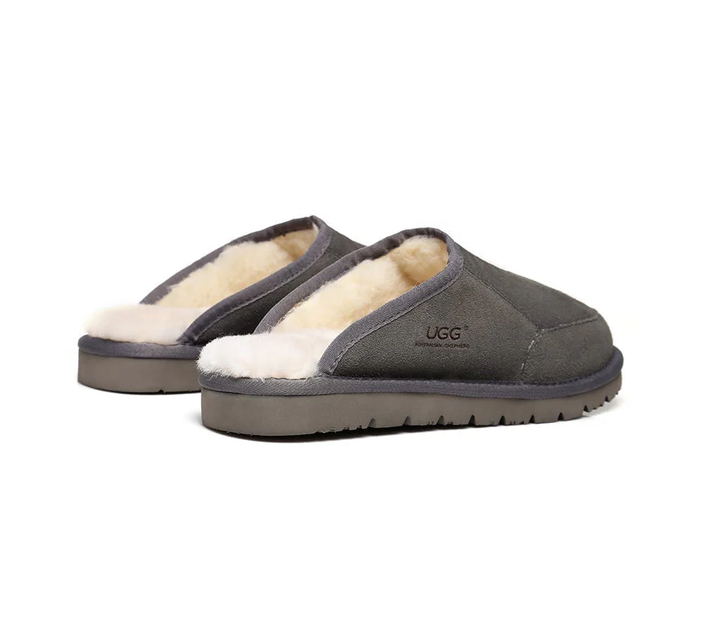 UGG Slippers Men Australian Genuine Sheepskin Wool Bred Scuffs - Image 20