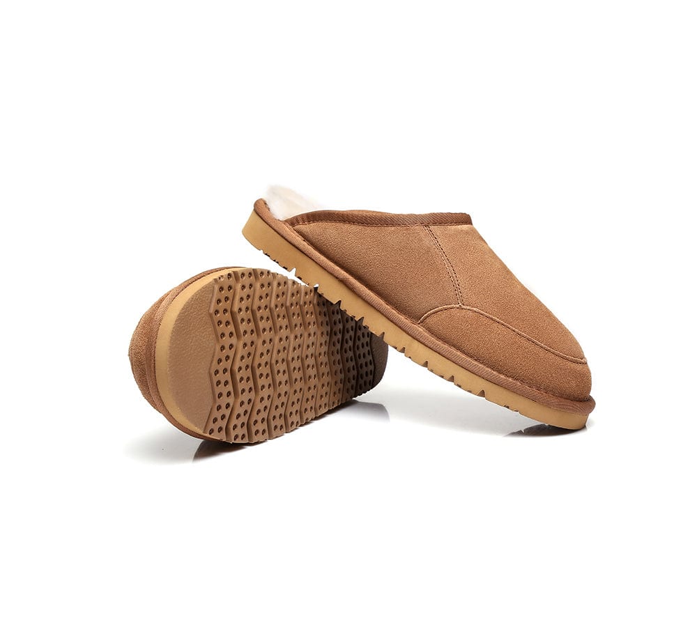 UGG Slippers Men Australian Genuine Sheepskin Wool Bred Scuffs - Image 4