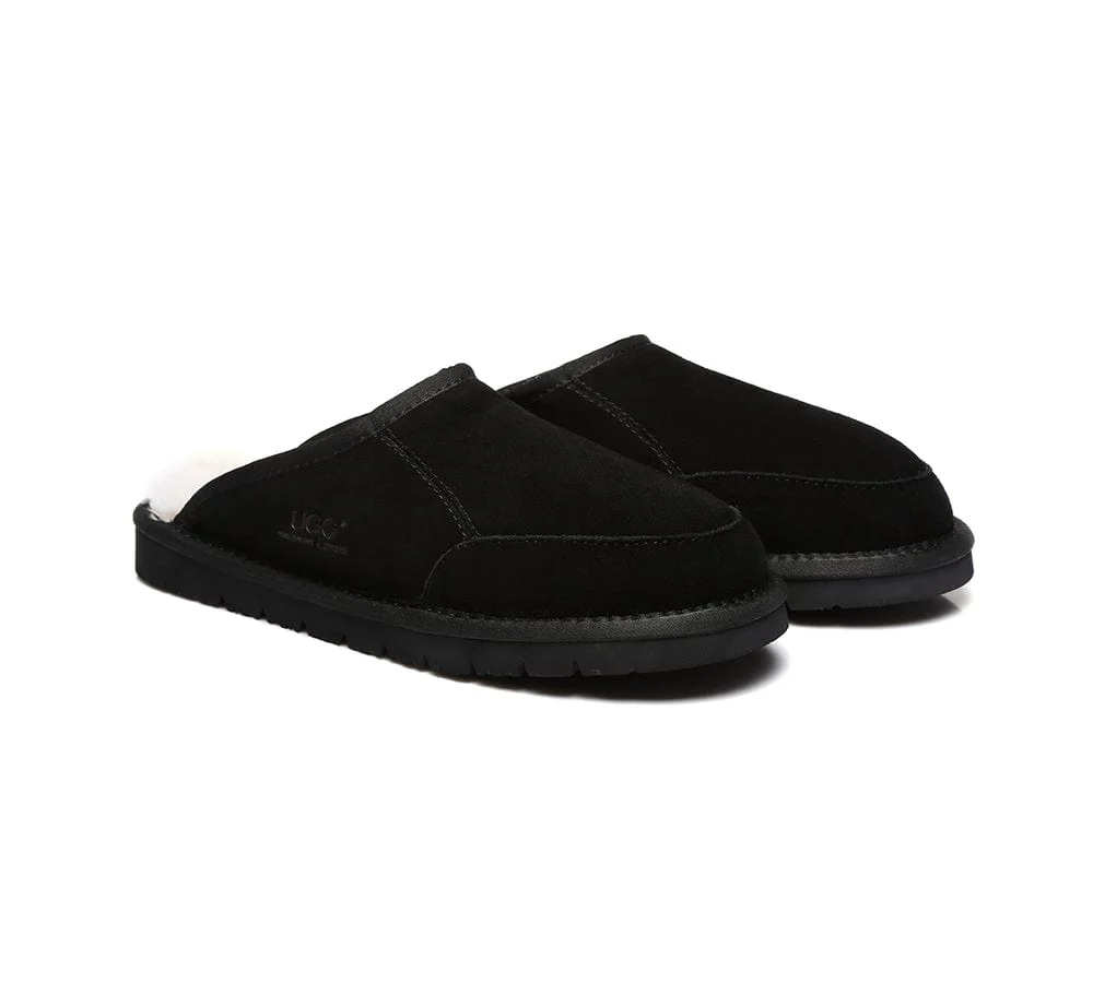 UGG Slippers Men Australian Genuine Sheepskin Wool Bred Scuffs - Image 9