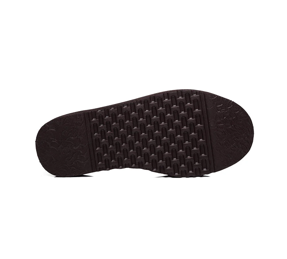 UGG Slippers Men Sheepskin Wool House Slippers Rafael Scuff - Image 17