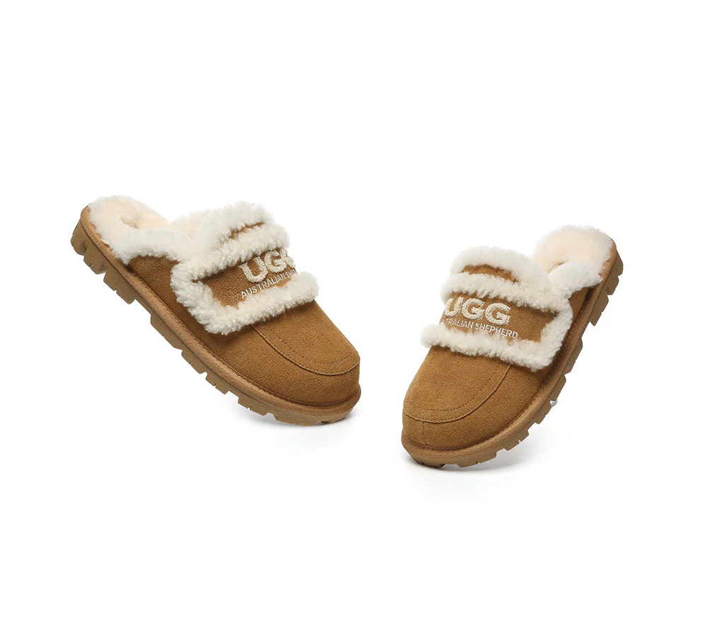 UGG Slippers Men Sheepskin Wool Large Size Rilee - Image 5