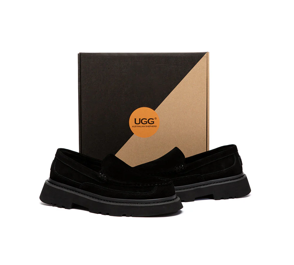 UGG Slippers Men Sheepskin Wool Loafers Zeric - Image 10