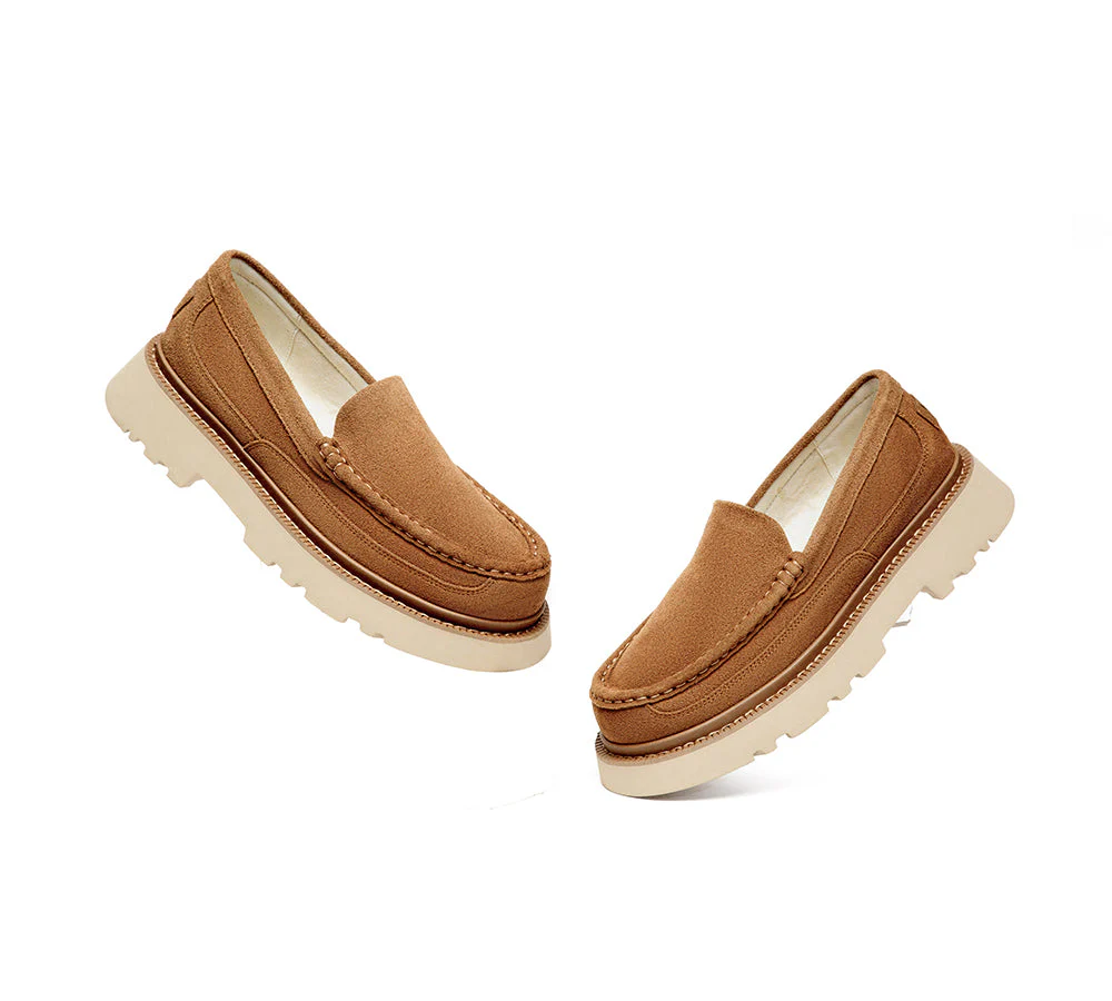 UGG Slippers Men Sheepskin Wool Loafers Zeric - Image 5