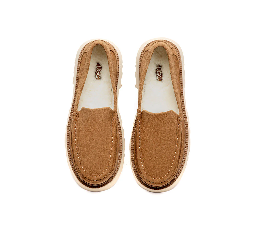 UGG Slippers Men Sheepskin Wool Loafers Zeric - Image 6