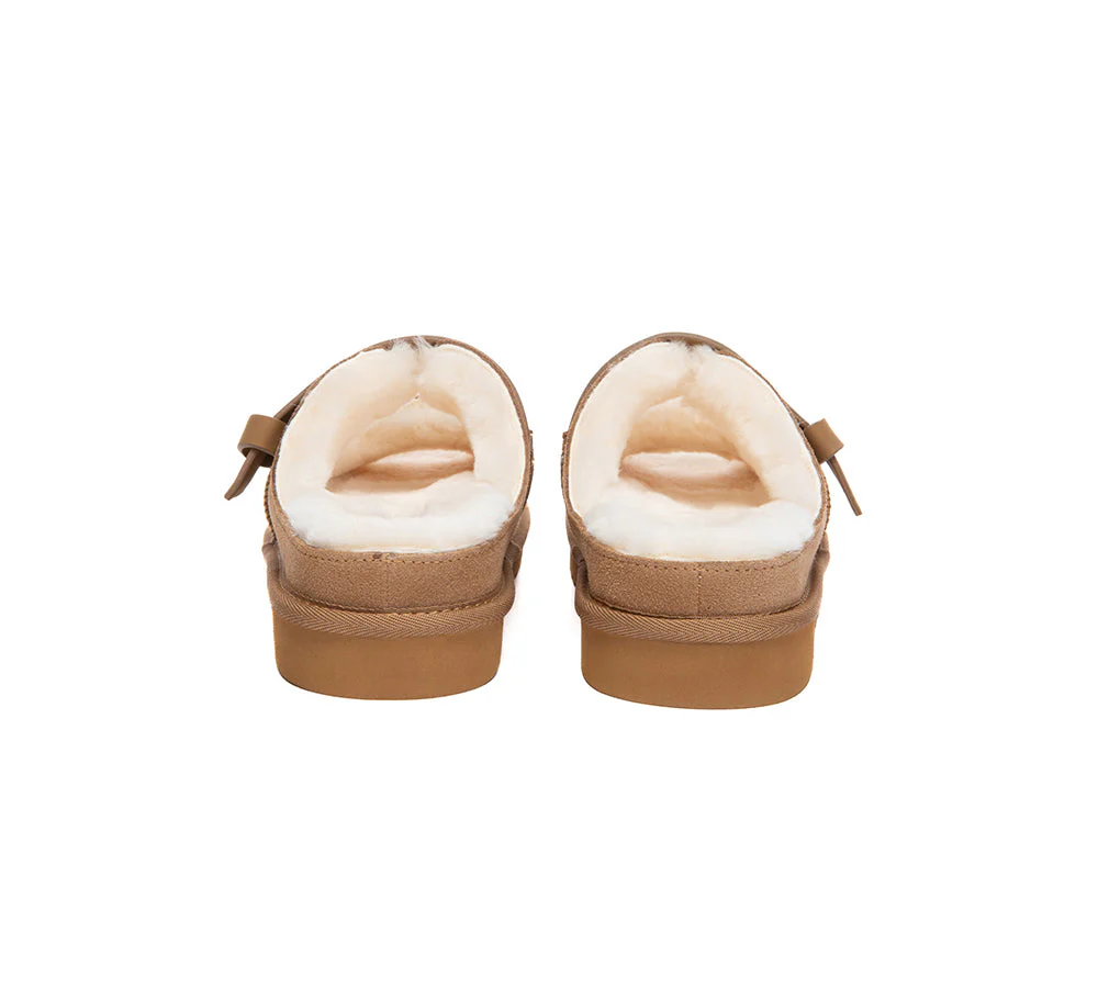 UGG Slippers Sheepskin Wool Adjustable Strap Clava - Image 7