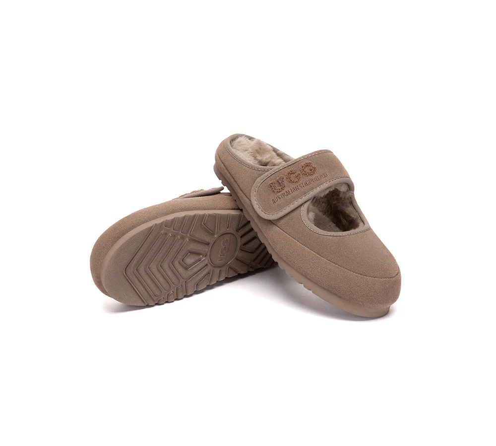 UGG Slippers Sheepskin Wool Adjustable Strap Mary Jane Velly - Image 16