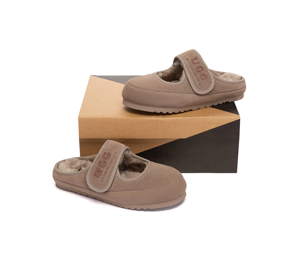 UGG Slippers Sheepskin Wool Adjustable Strap Mary Jane Velly - Image 17