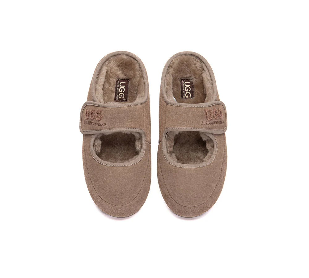 UGG Slippers Sheepskin Wool Adjustable Strap Mary Jane Velly - Image 19