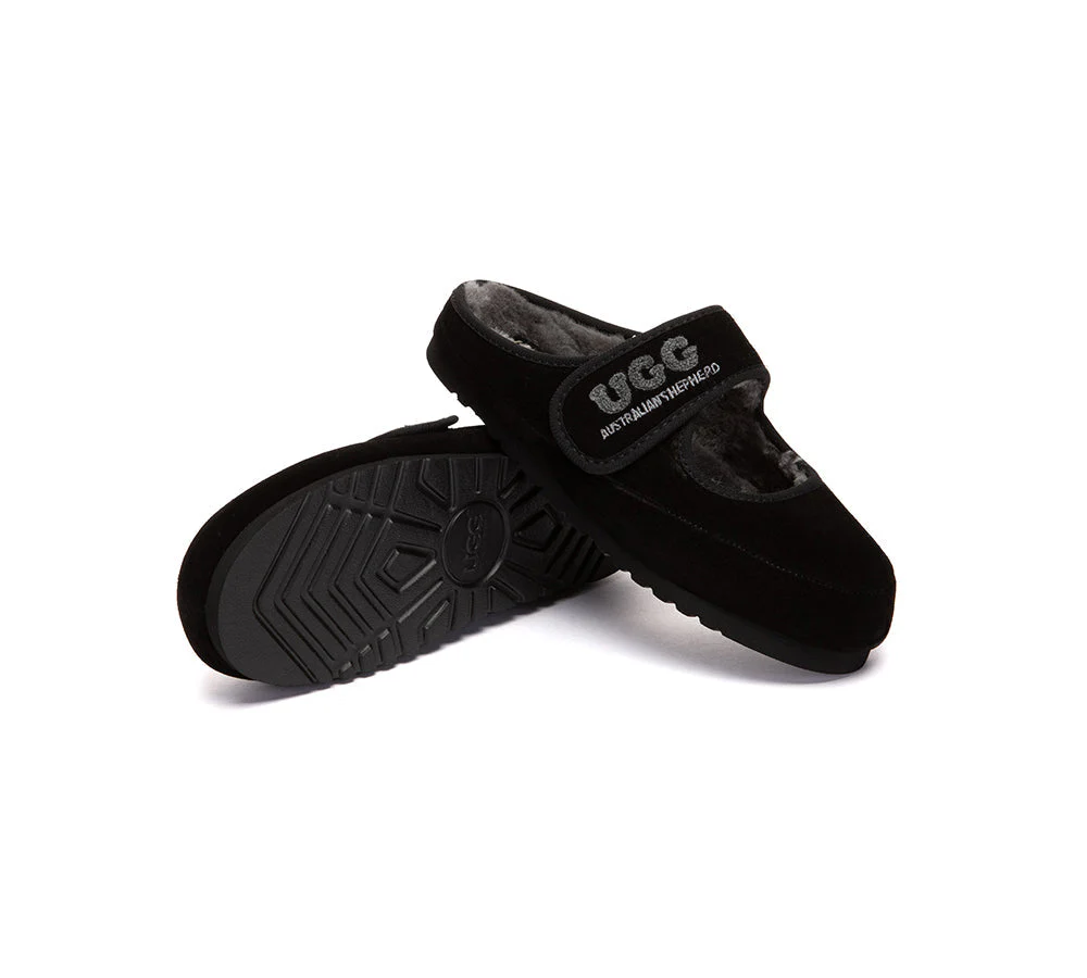 UGG Slippers Sheepskin Wool Adjustable Strap Mary Jane Velly - Image 28