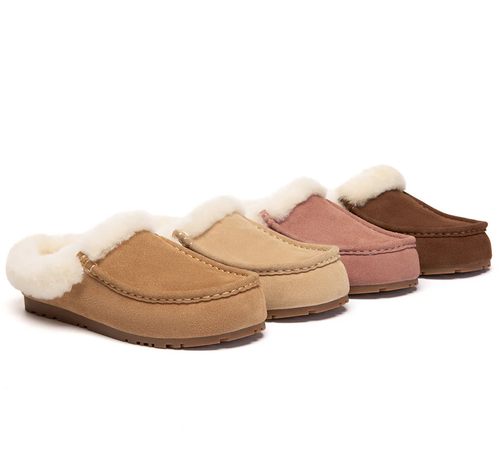 UGG Slippers Sheepskin Wool Ankle Moccasin Creago