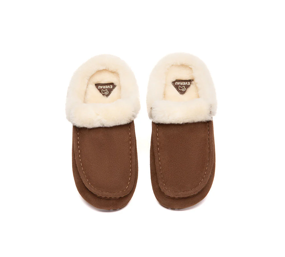UGG Slippers Sheepskin Wool Ankle Moccasin Creago - Image 25