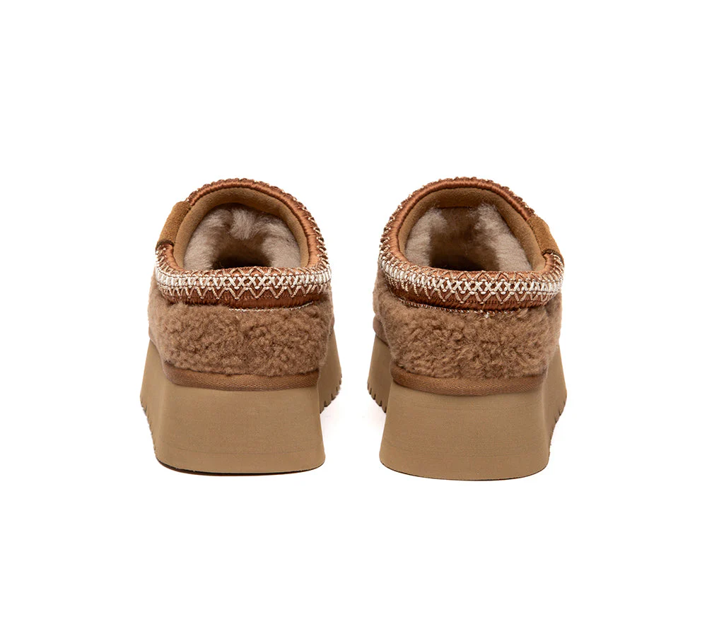 UGG Slippers Sheepskin Wool Ankle Platform Tayla - Image 6