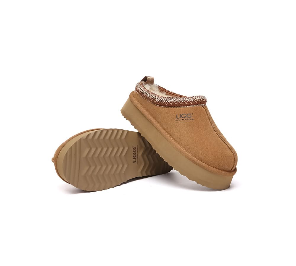 UGG Slippers Sheepskin Wool Ankle Platform Tazzy Tay - Image 10
