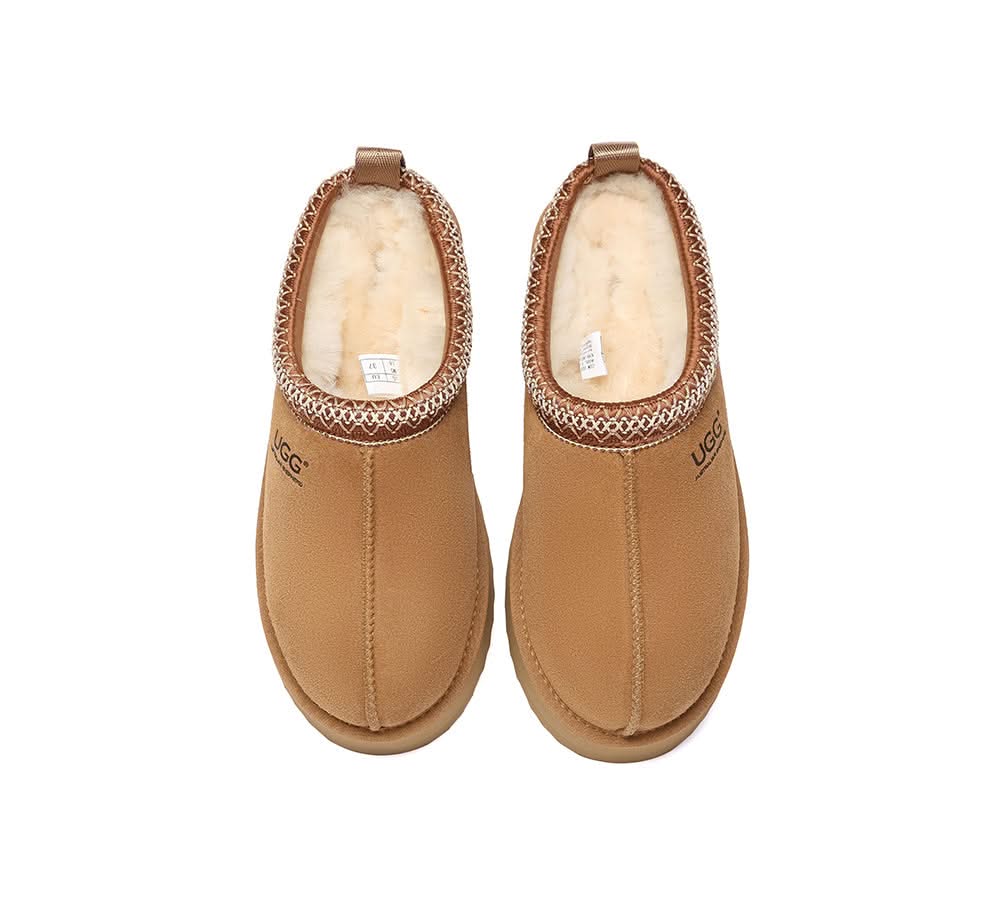 UGG Slippers Sheepskin Wool Ankle Platform Tazzy Tay - Image 13