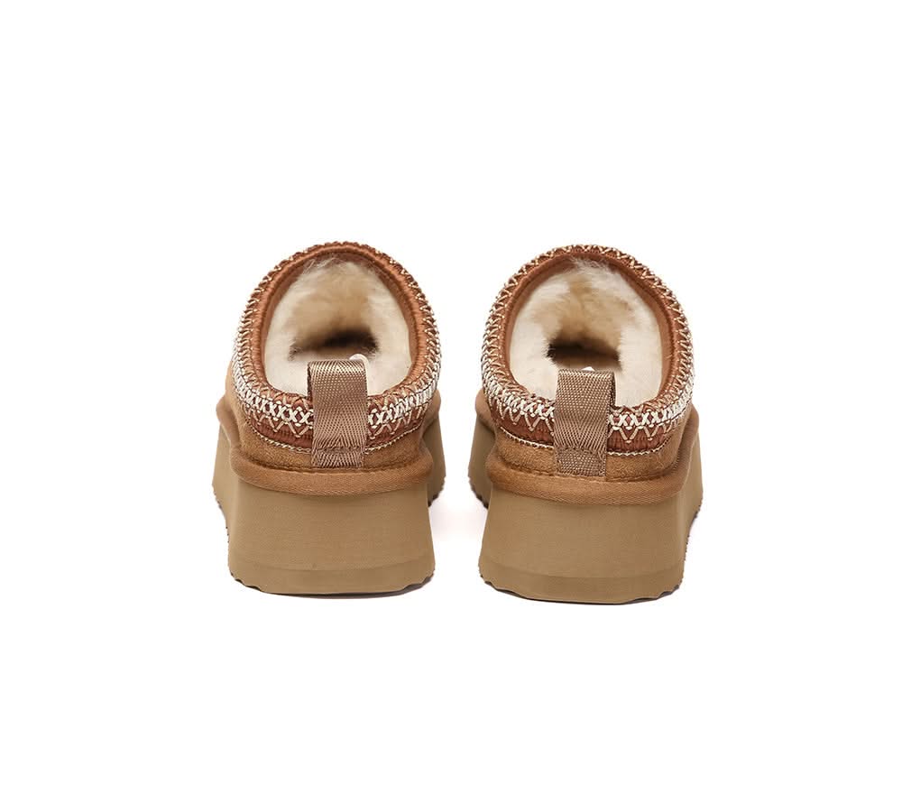 UGG Slippers Sheepskin Wool Ankle Platform Tazzy Tay - Image 14