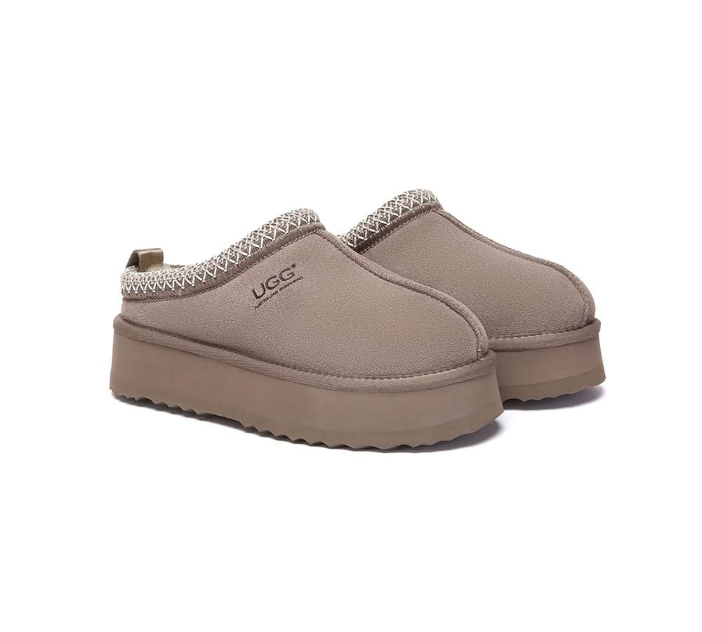 UGG Slippers Sheepskin Wool Ankle Platform Tazzy Tay - Image 15