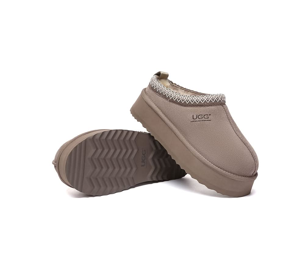 UGG Slippers Sheepskin Wool Ankle Platform Tazzy Tay - Image 16