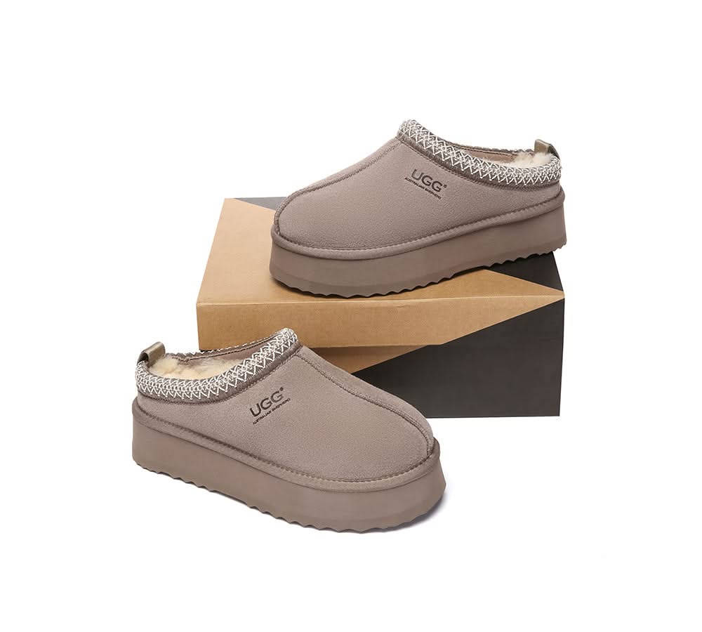 UGG Slippers Sheepskin Wool Ankle Platform Tazzy Tay - Image 17