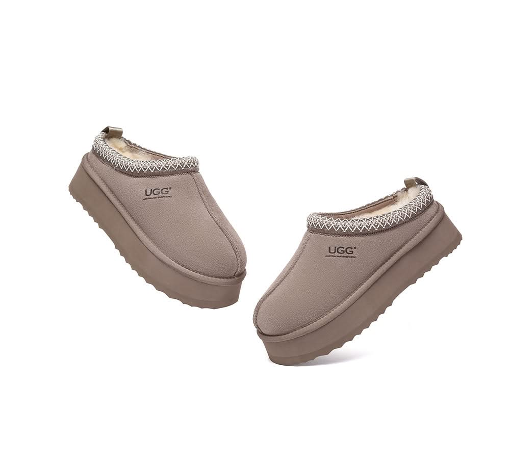 UGG Slippers Sheepskin Wool Ankle Platform Tazzy Tay - Image 18