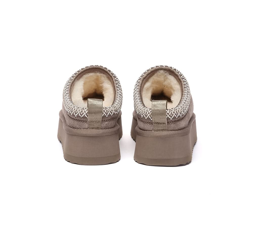 UGG Slippers Sheepskin Wool Ankle Platform Tazzy Tay - Image 20