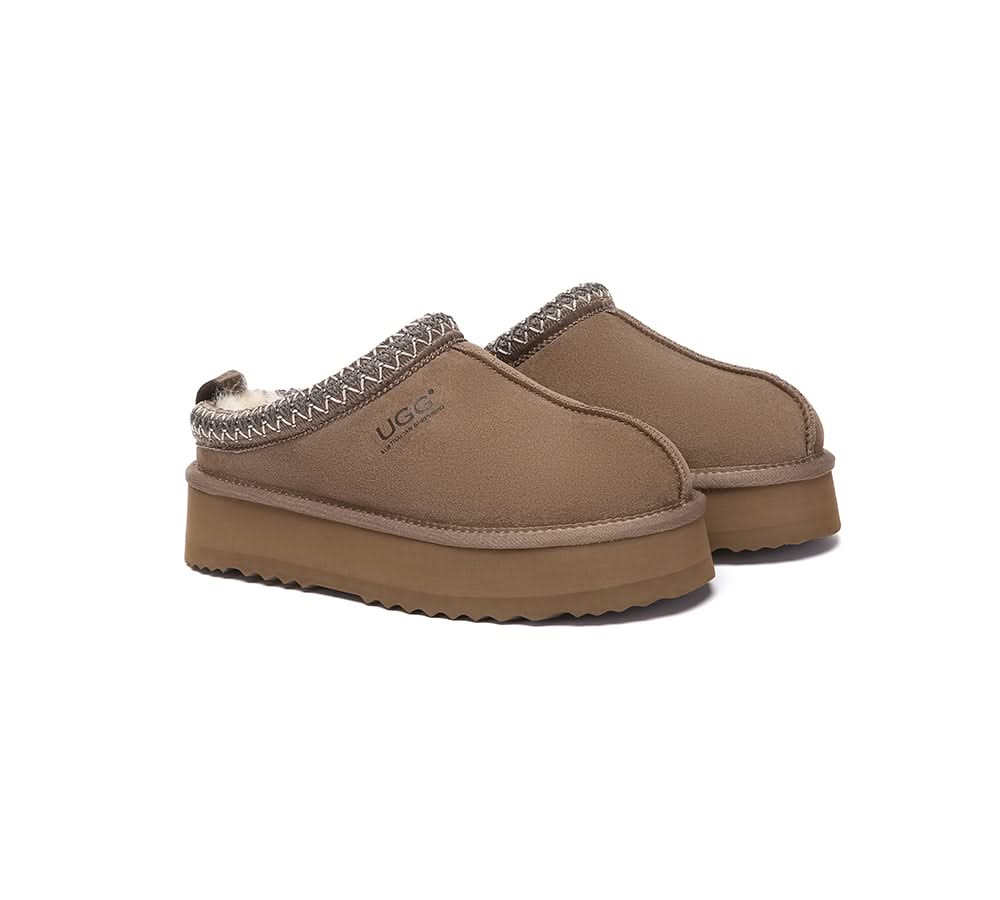 UGG Slippers Sheepskin Wool Ankle Platform Tazzy Tay - Image 21