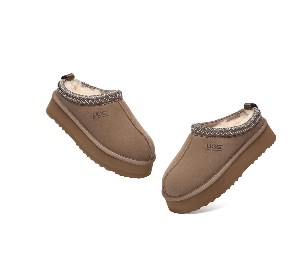 UGG Slippers Sheepskin Wool Ankle Platform Tazzy Tay - Image 24